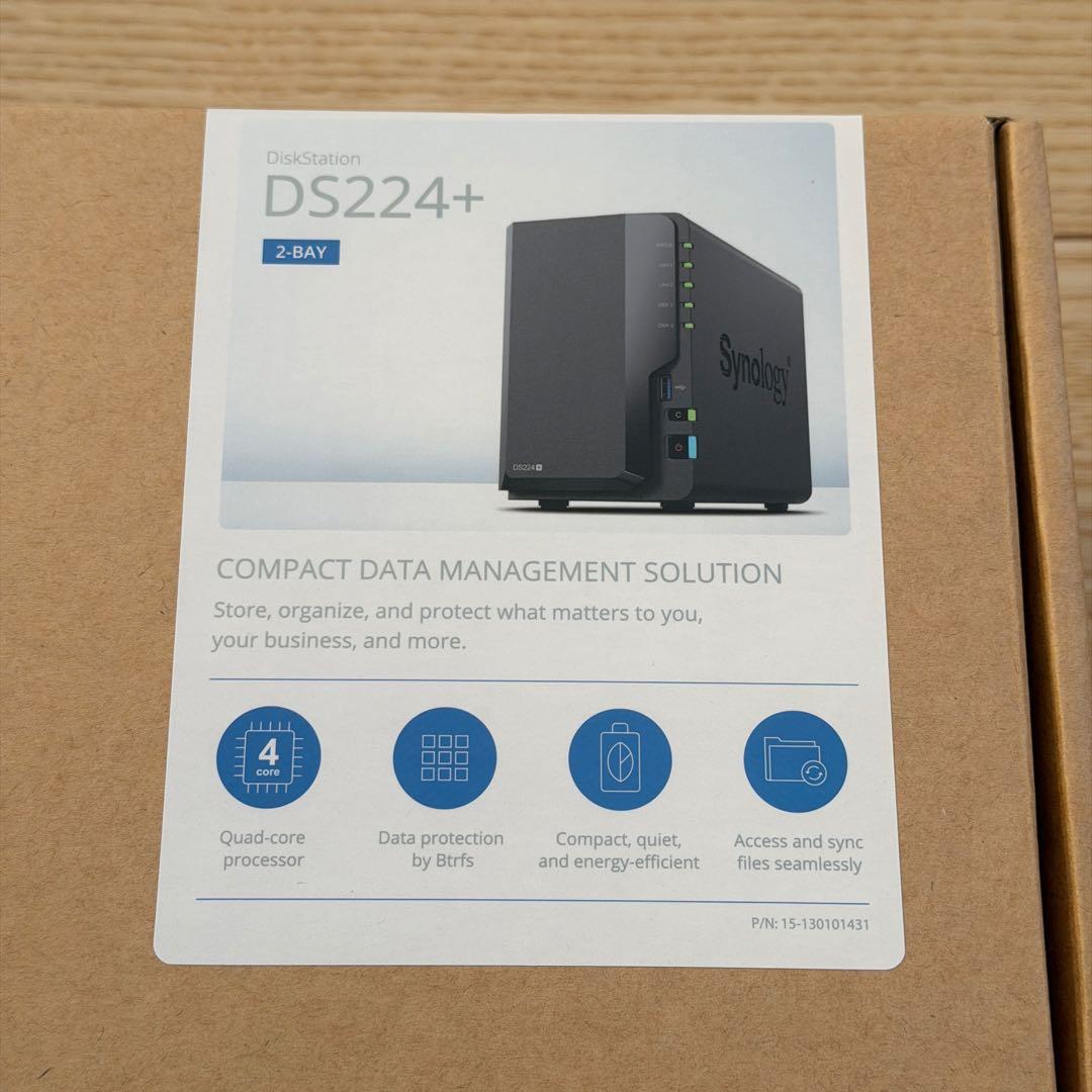 Synology DS224+ 未使用品 NAS本体