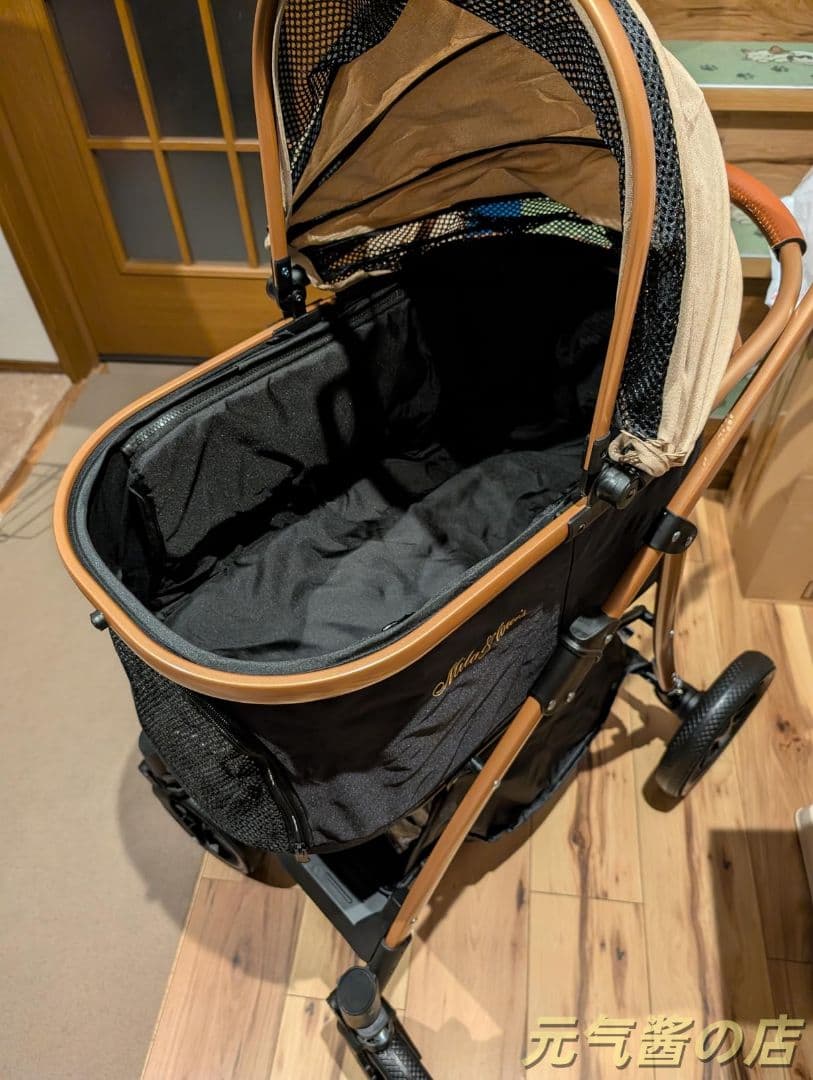 分離型ペットカート 折りたたみ耐荷重 20kg前輪 360° 回転 ブレーキ付き