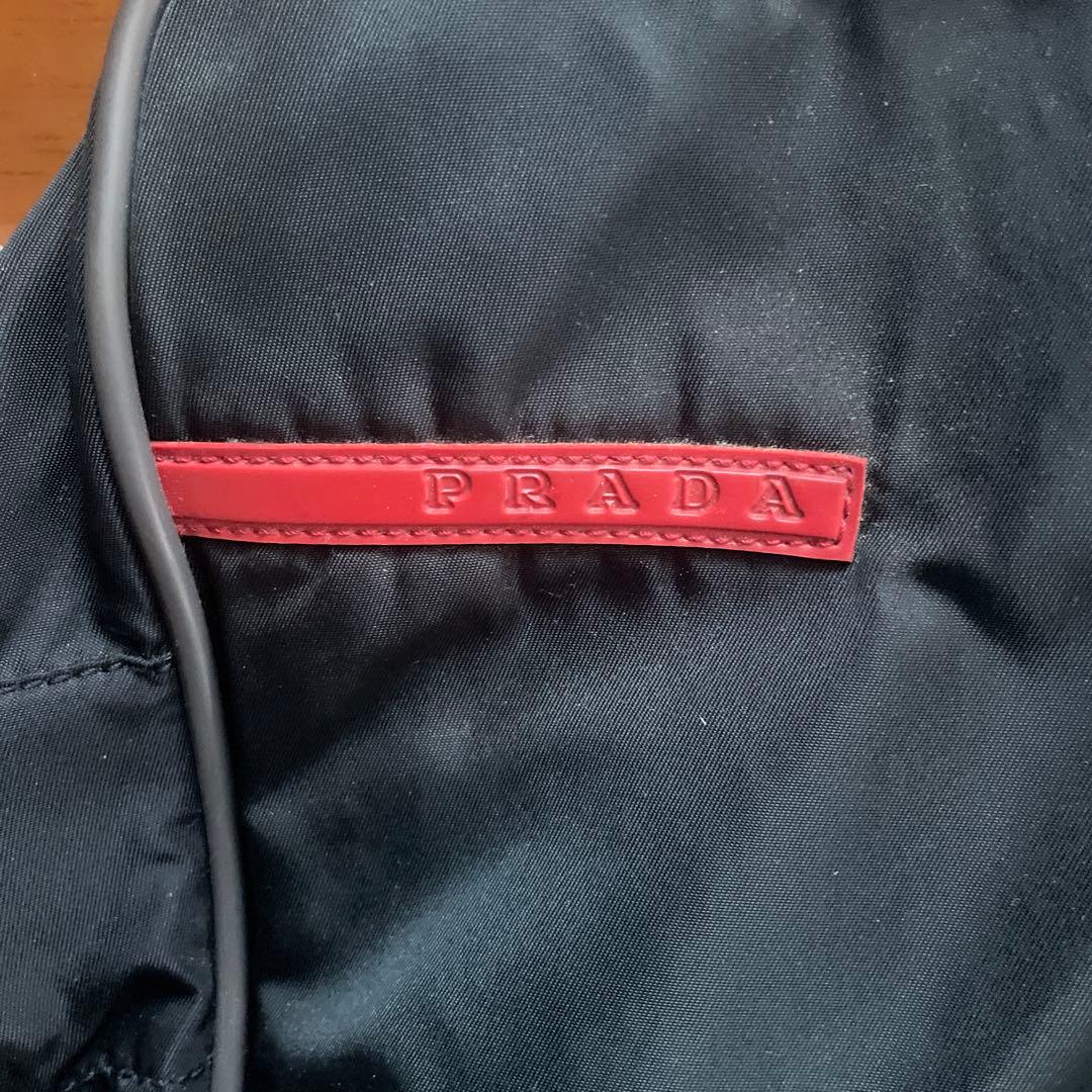 プラダスポーツ　ブラックナイロンバッグ