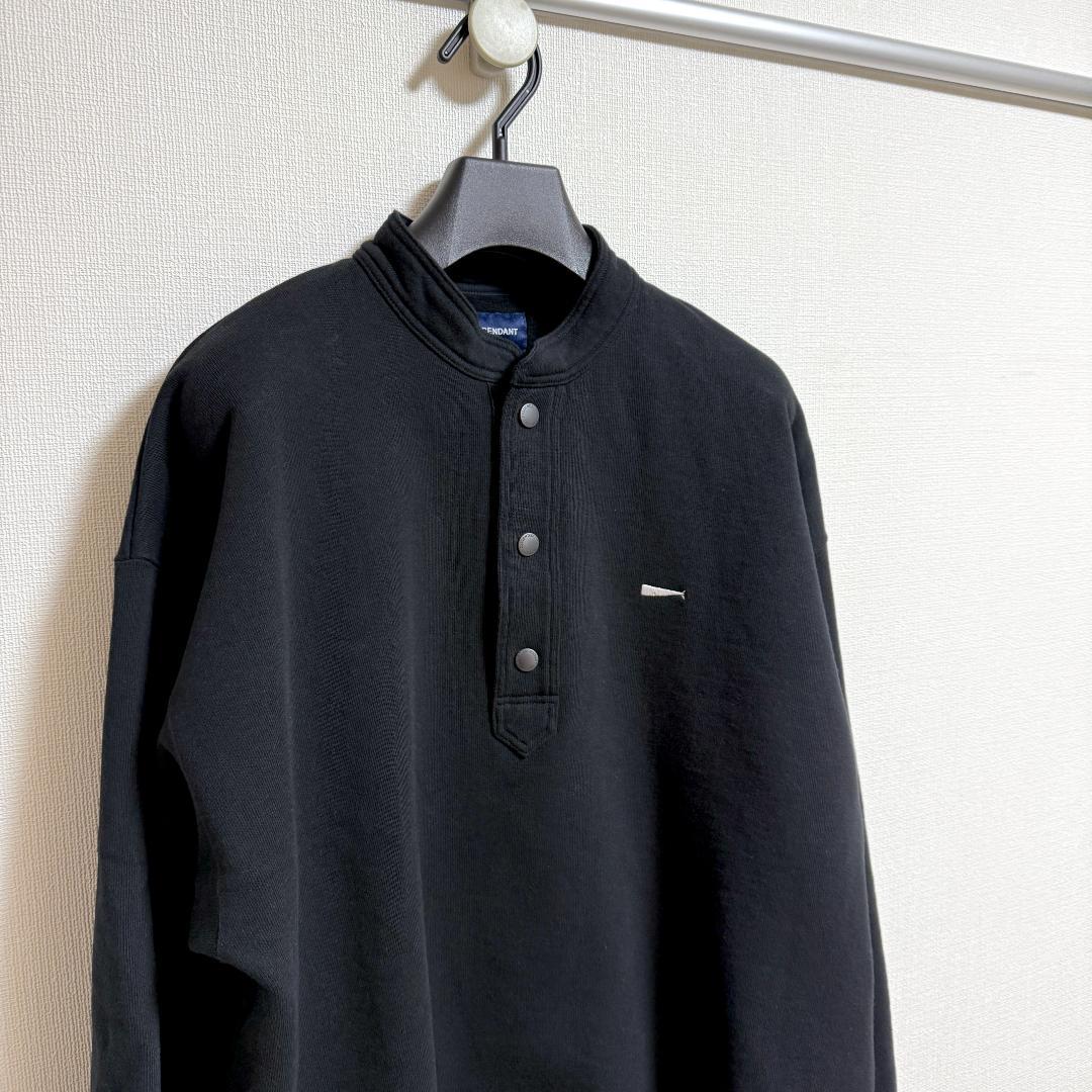 DESCENDANT VOIL HENLEY NECK ブラック 24AW