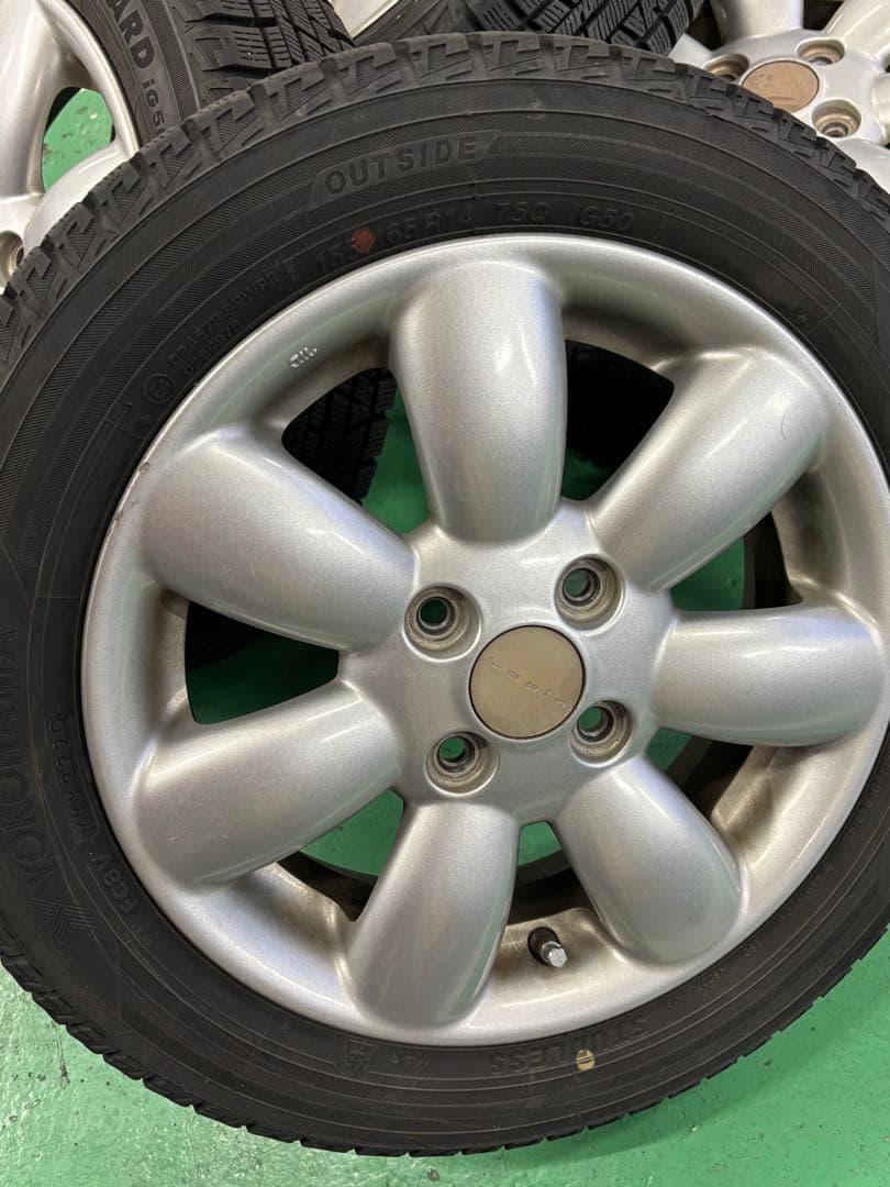 送料込　ラパン　純正　ホイール　スタッドレスタイヤ　ホイールセット