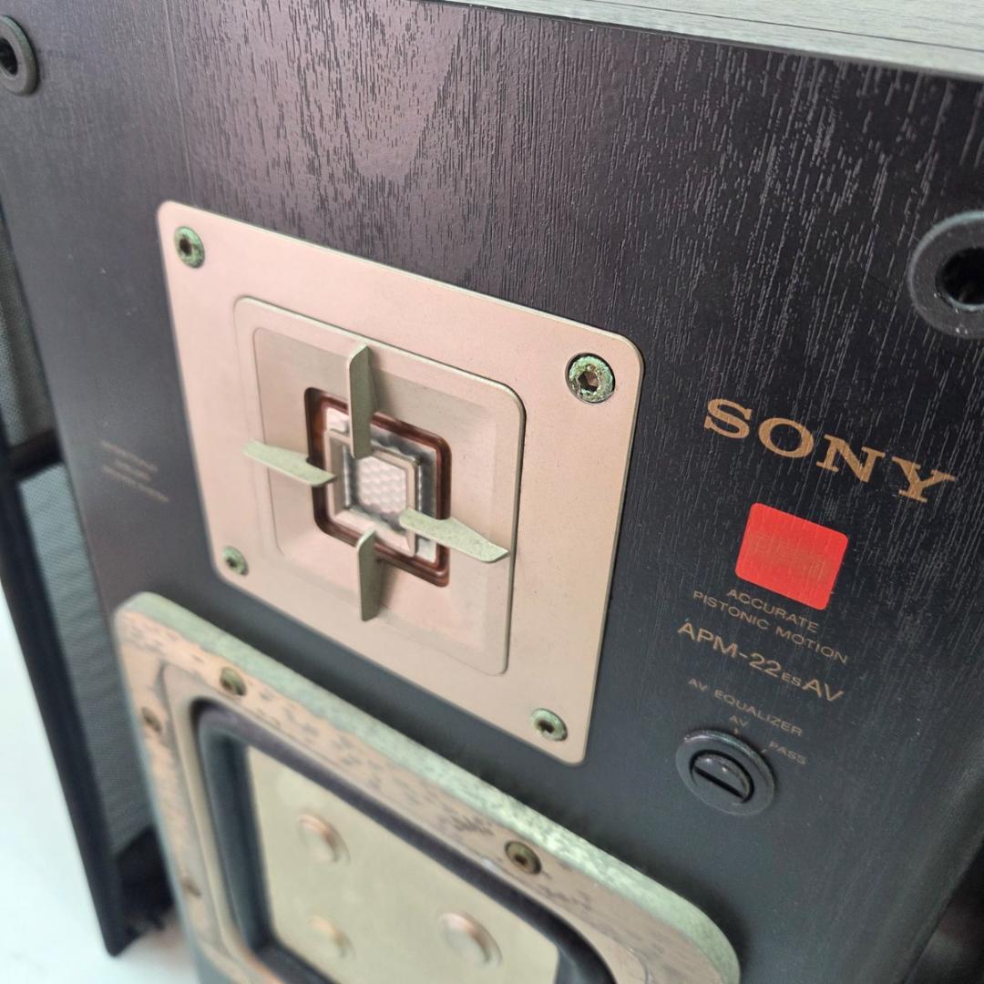 SONY ペアスピーカー APM-22ES 連番 大型スピーカー 木目調 レトロ