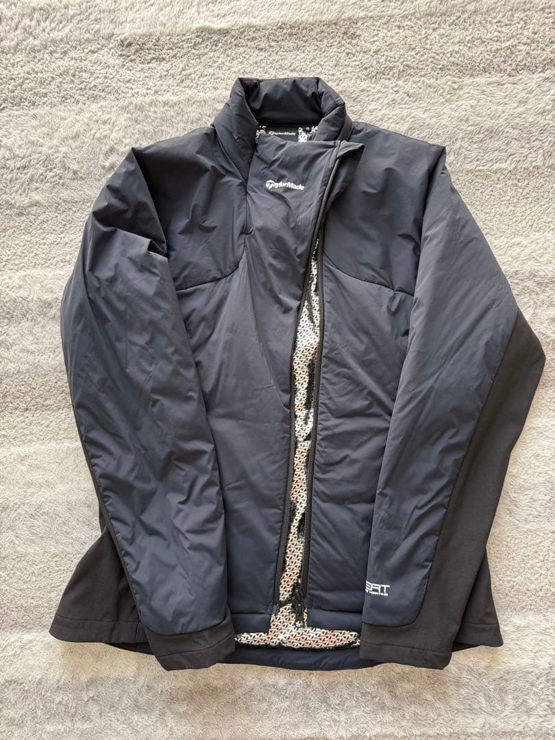 テーラーメイド 中綿アウター スカート ブラック セットアップ M