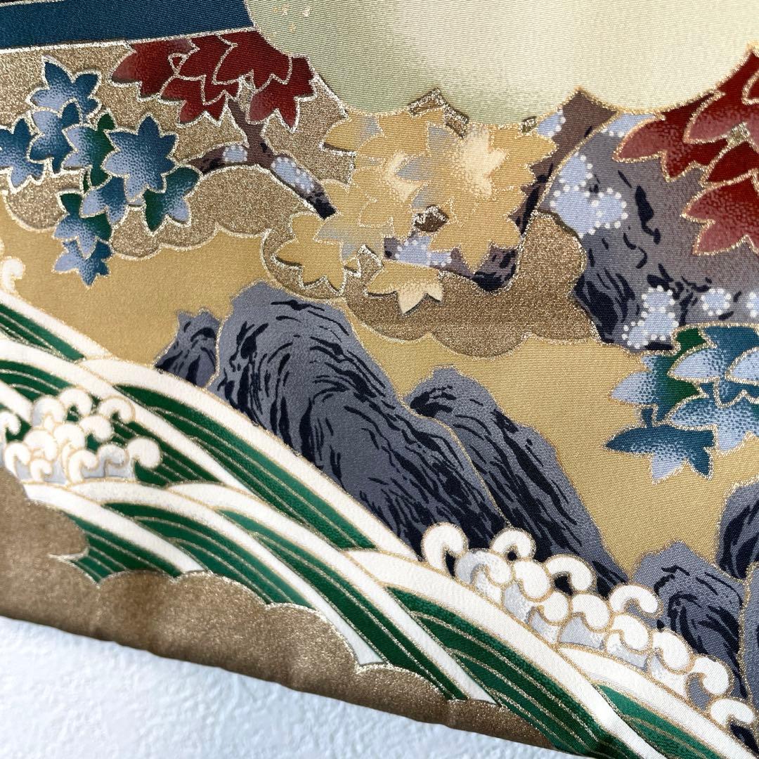 □男児　正絹　お宮参り.祝着.初着.鷹黒　美品