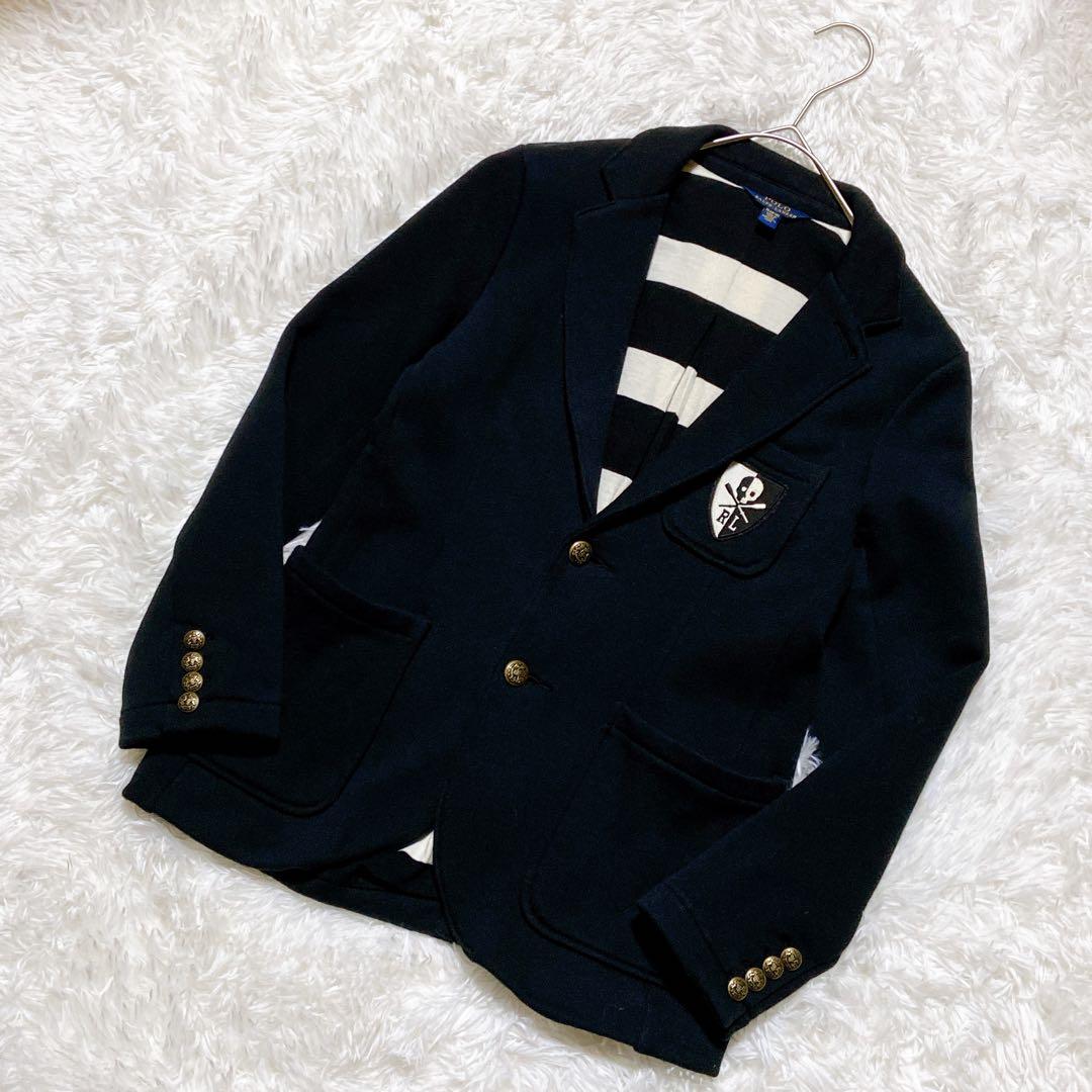 様全話⭐️ポロラルフローレン　ブレザー　金ボタン　ジャージ素材
