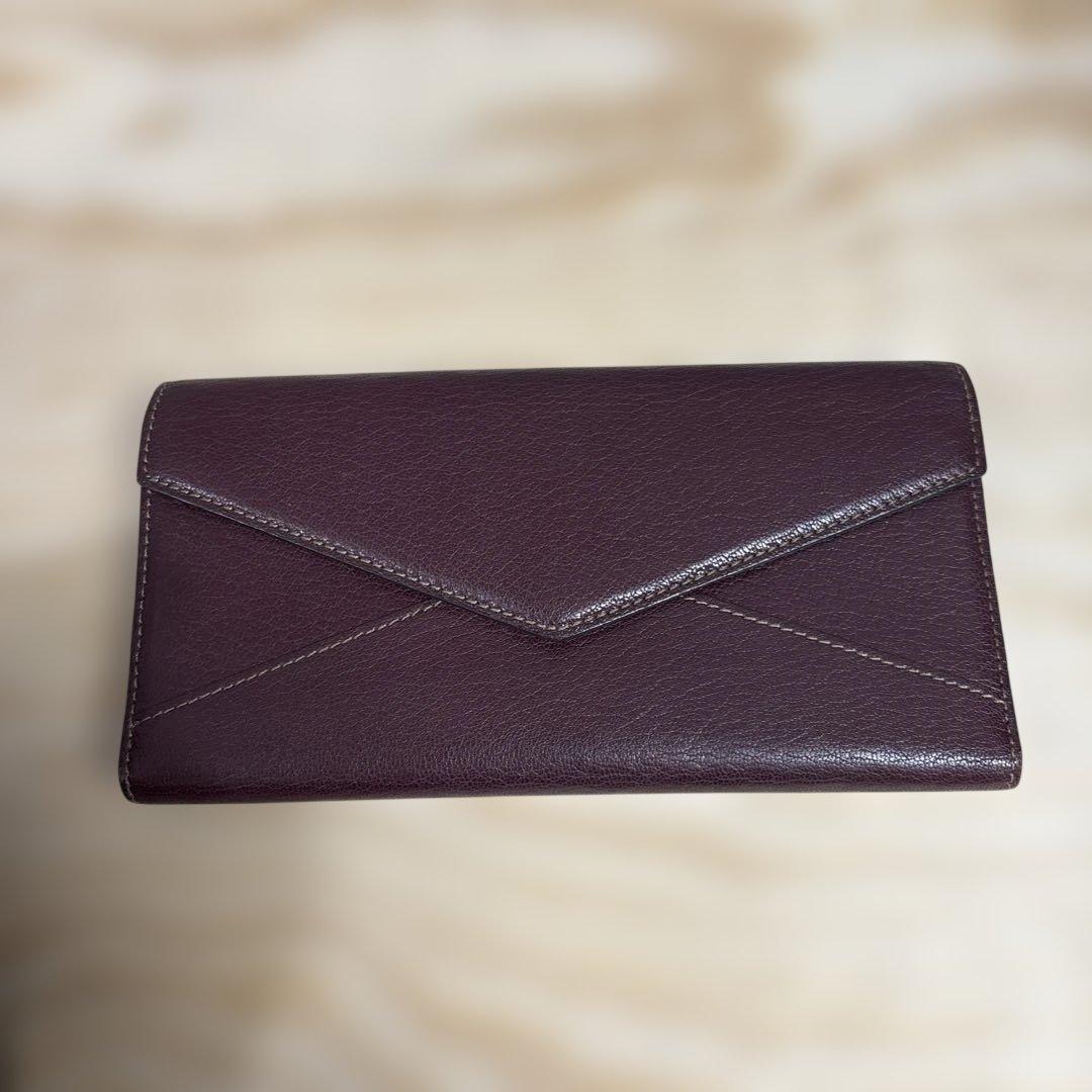カルティエ バーガンディ 長財布 エンベロープスタイル