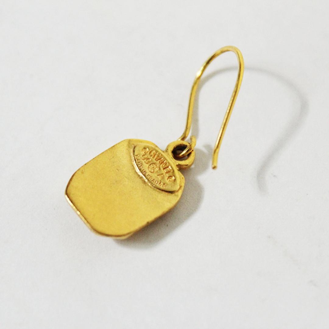 美品 シャネル ピアス ココマーク 片耳 フック型 ゴールド CHANEL