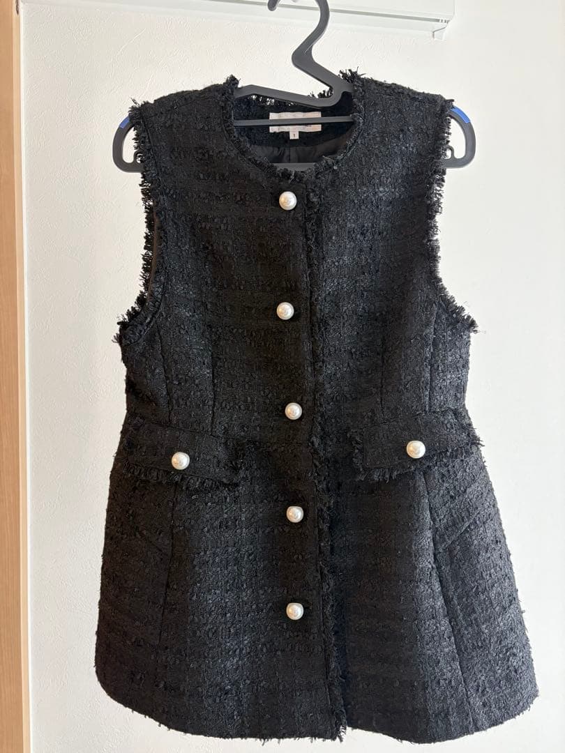 Arpege Story ブラック ノースリーブベスト サイズ1