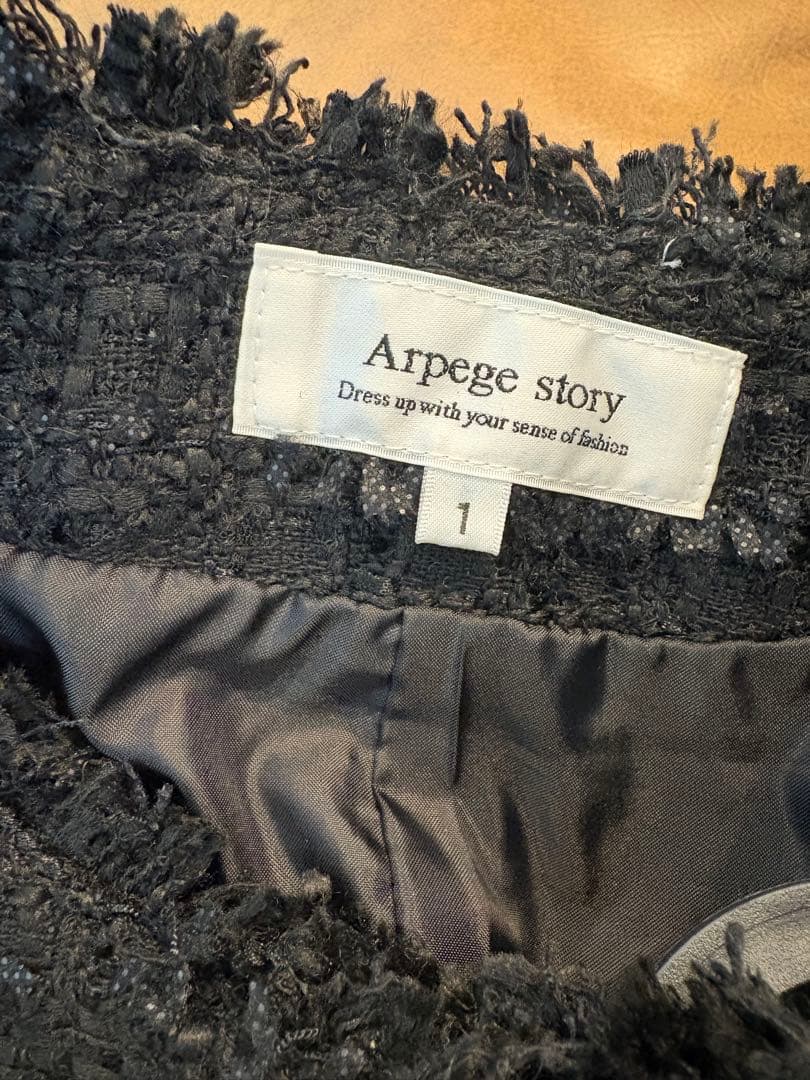 Arpege Story ブラック ノースリーブベスト サイズ1