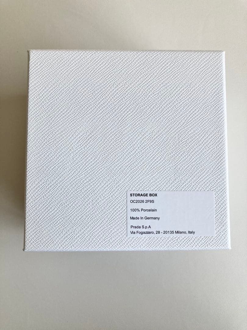 未使用 PRADA ポーセリン アクセサリー ジュエリー ケース 陶器