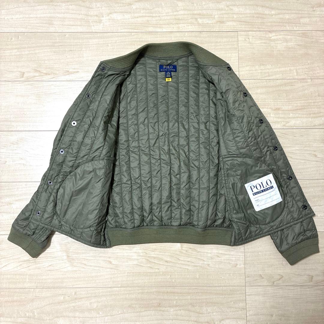 美品 Polo Ralph Lauren キルティングジャケット オリーブ160