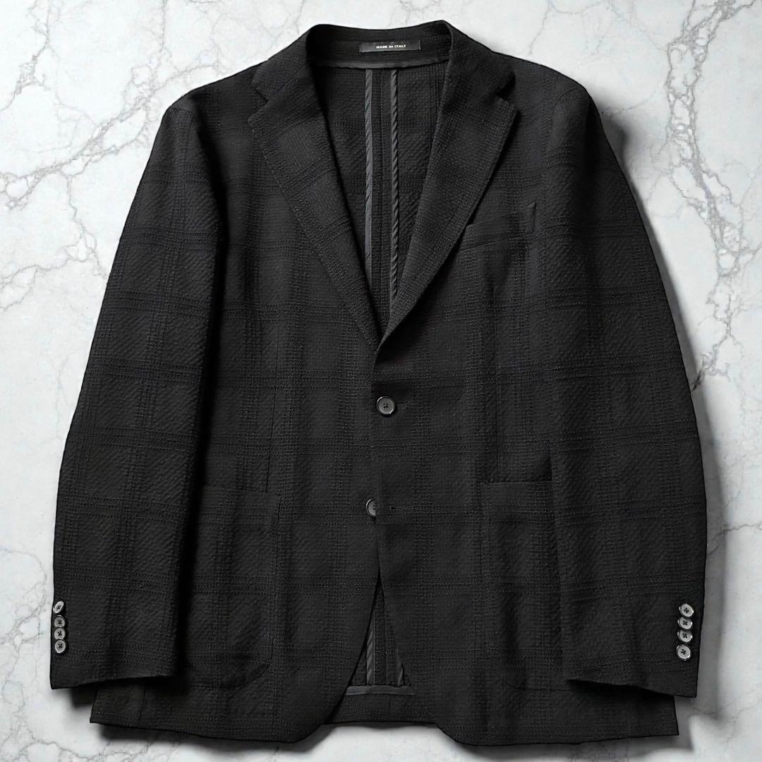 未使用級 TAGLIATORE テーラードジャケット DAKAR 黒 50