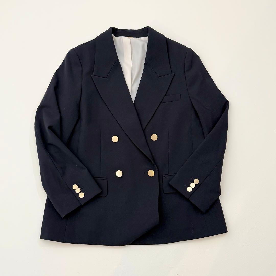 25SS✨ミラオーウェン 金釦 ダブルブレストブレザー FREE