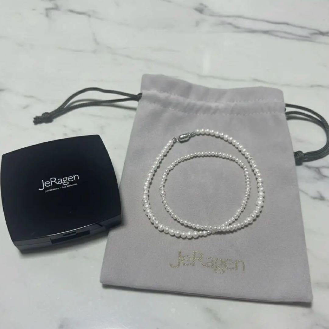 【最終値下げ】JeRagen パールネックレス シルバー　ミラー セット