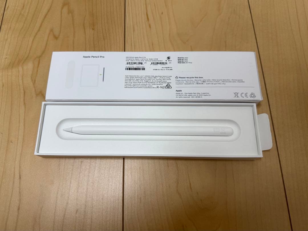 【未使用に近い】R7/5購入 Apple Pencil Pro