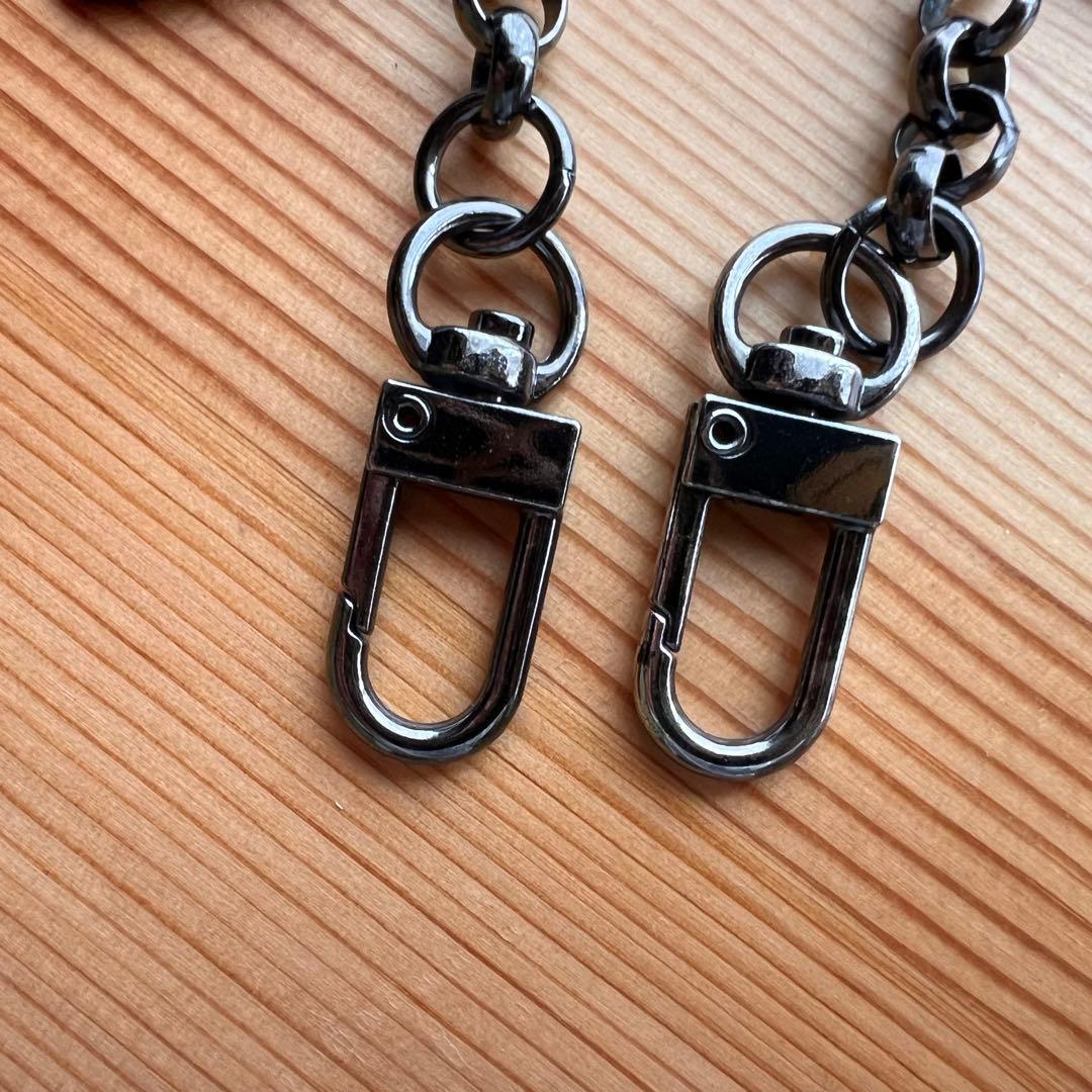 ヒステリックグラマー ギターピック マルチチェーン ブラック ウォレットチェーン