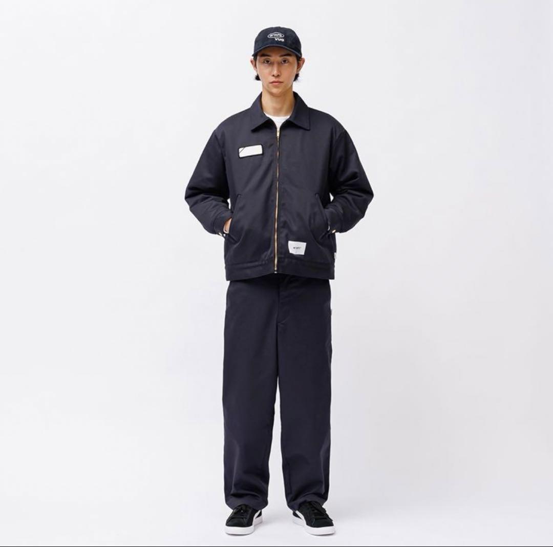 パンツ WTAPS WRKT2001 TROUSERS CTPL.TWILL NAVY