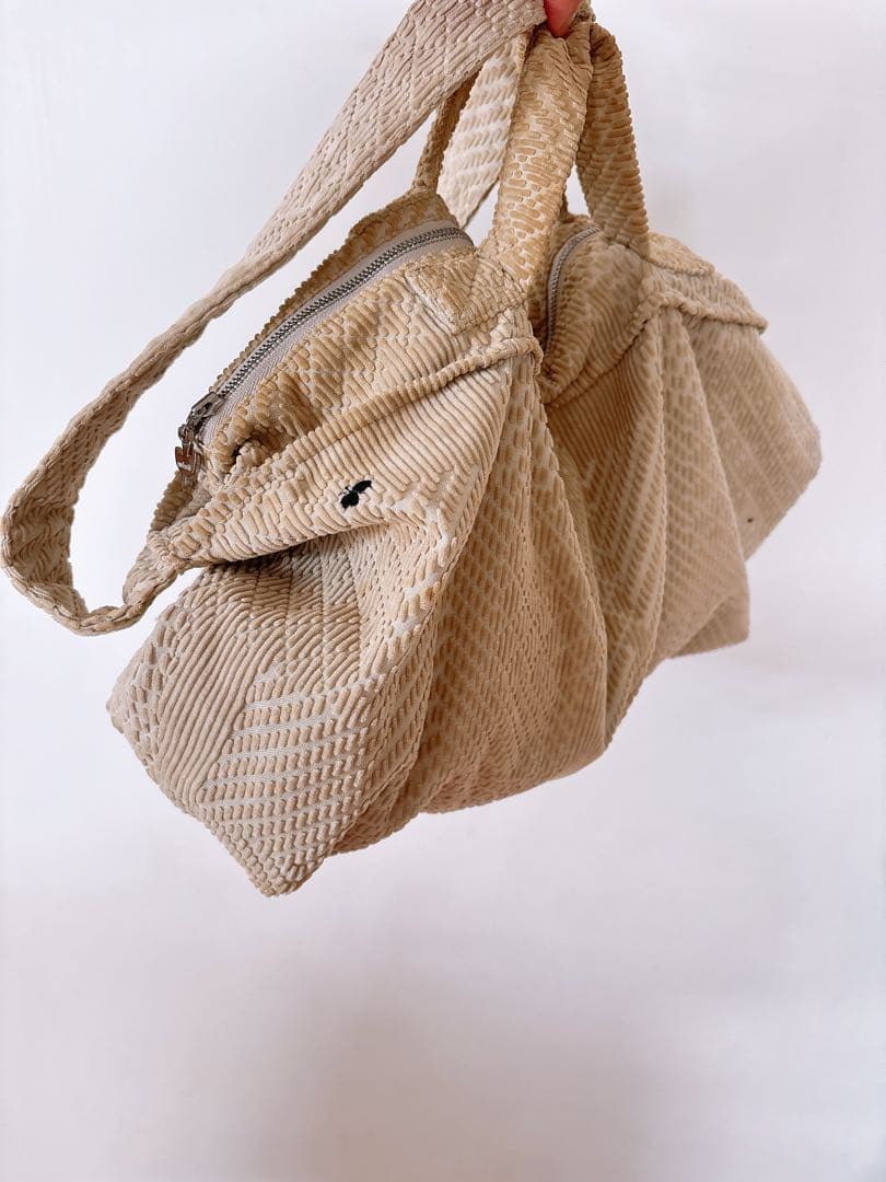 ミナペルホネンland puzzleボディバッグ ショルダー ベージュ