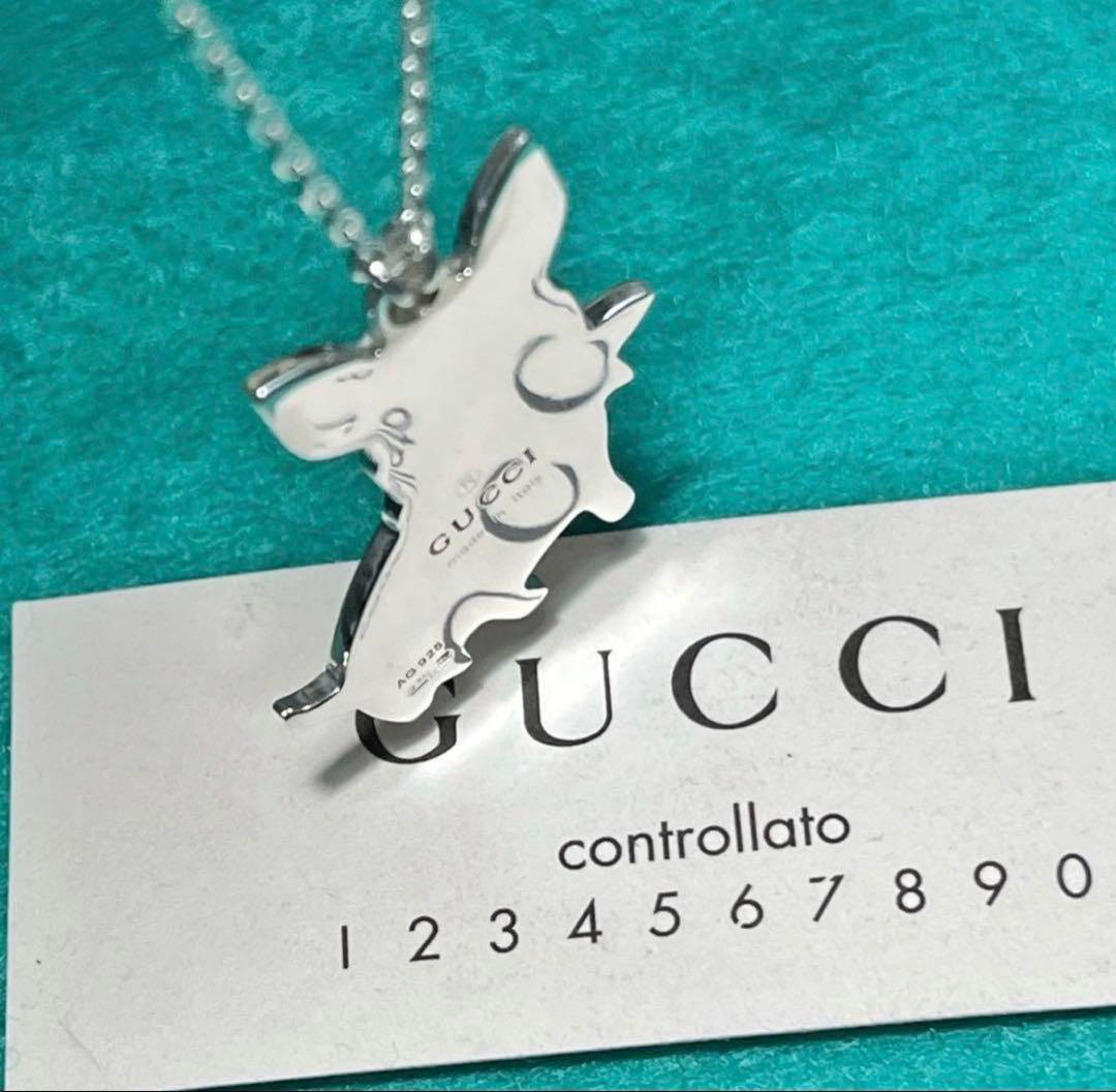 極美品‼️GUCCI フレンチブルドッグネックレス