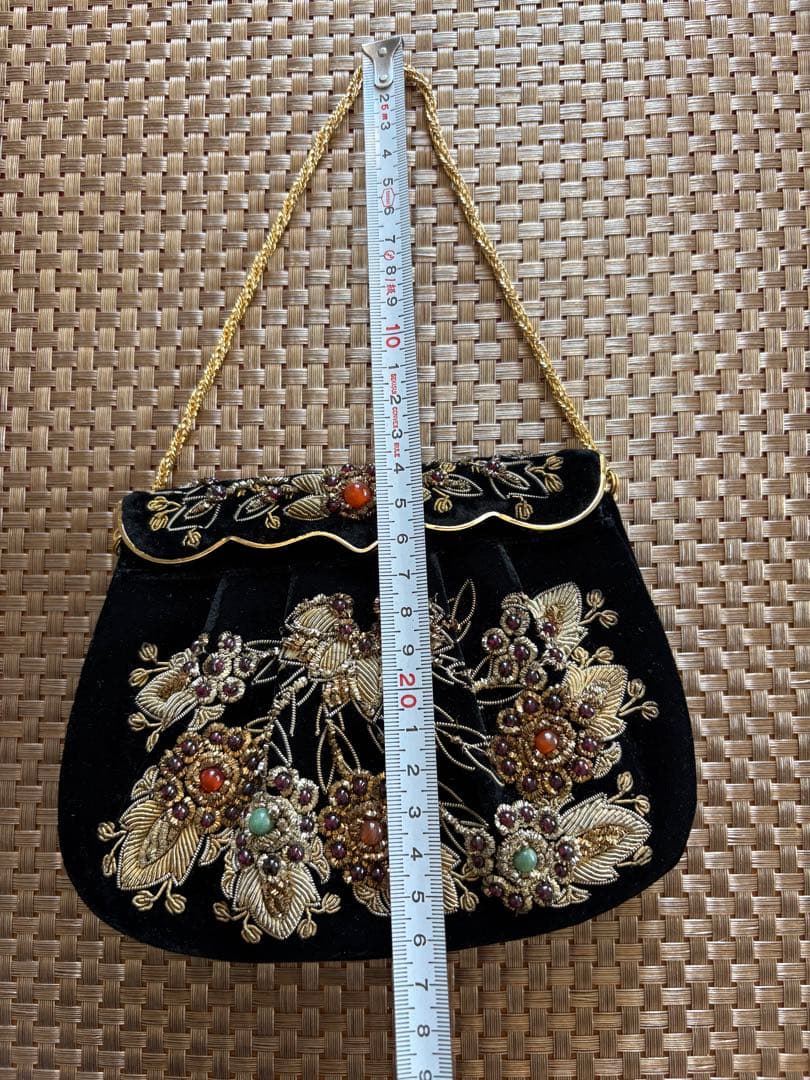 【美品】LUMY はしもと ルミー/ハンドバッグ ビーズバッグ パーティーバック