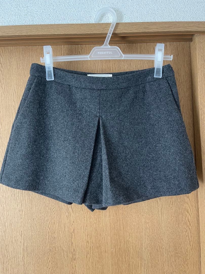 TODAYFUL Box Wool Shortpants グレー
