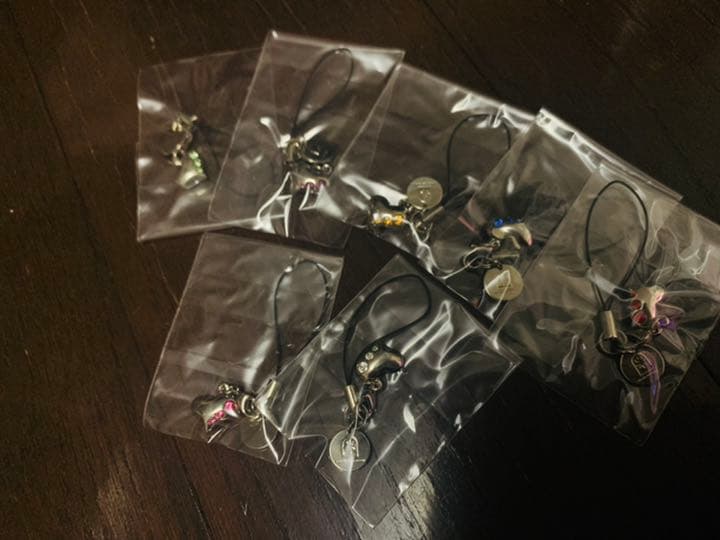 桂花楼 ストーンつきハートチャーム ストラップ