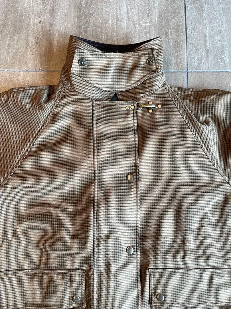 kinoko.さん×GLR ガンクラブチェック柄ファイヤーマンコートユニセックス