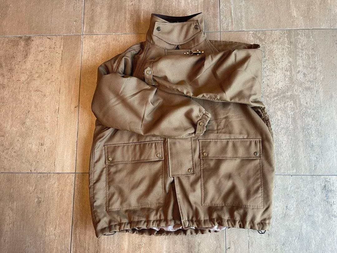 kinoko.さん×GLR ガンクラブチェック柄ファイヤーマンコートユニセックス