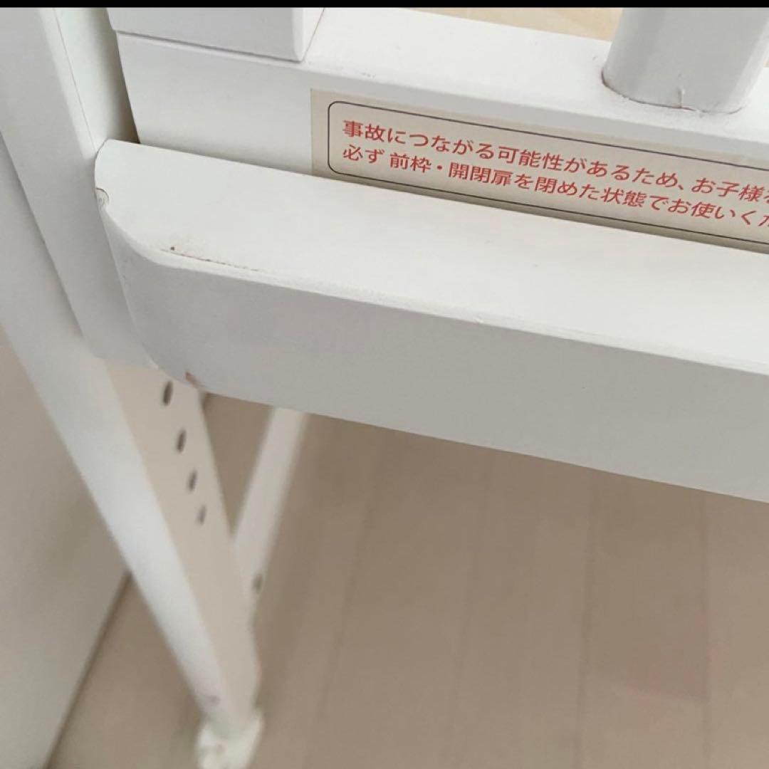 大和屋　ベビーベッド　そいねーるミニ　ホワイト　サポートベルト　マットレス付き