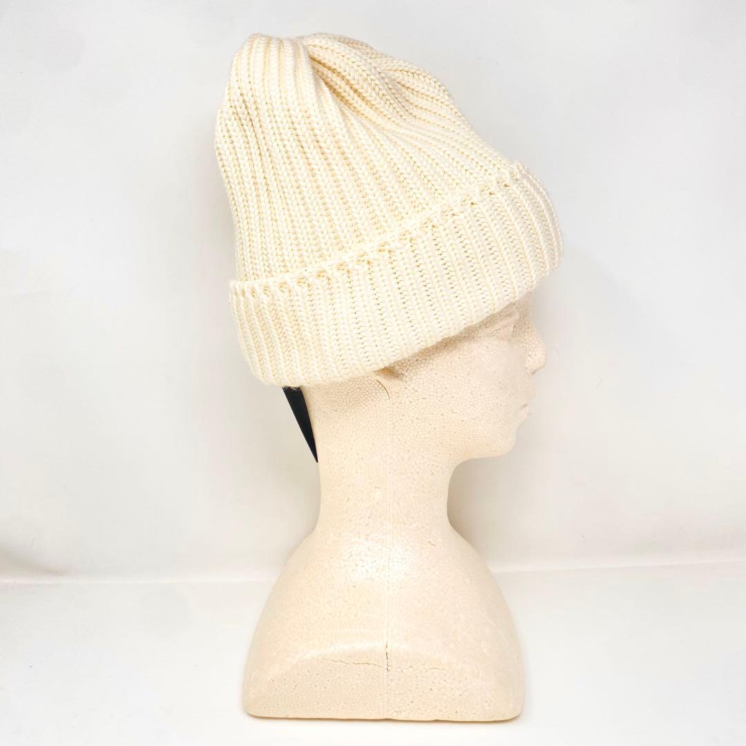 新品 Needles ニードルズ ニット帽 ホワイト クリーム パピヨン タグ