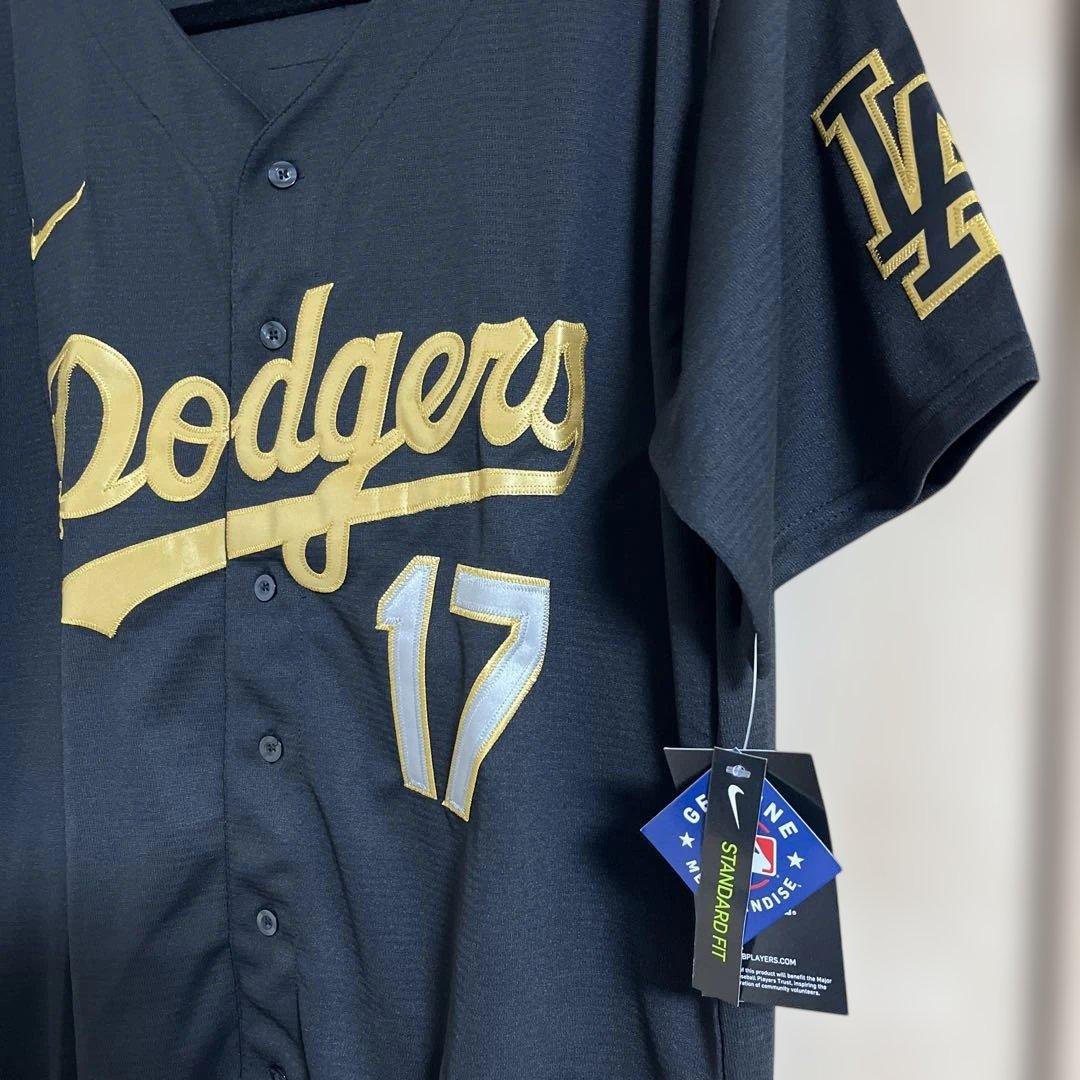 大谷翔平　ユニフォーム　ドジャース　Mサイズ　ブラック/ゴールド