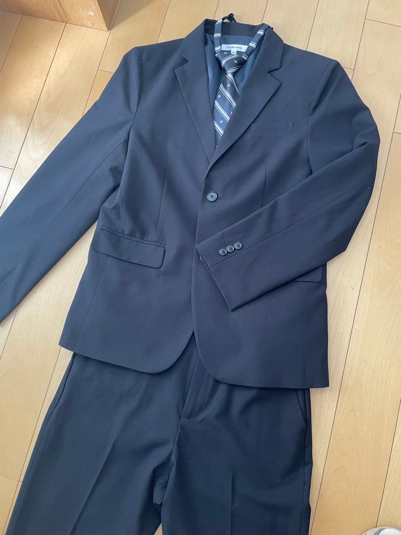 GLOBAL WORK ネイビー スーツ 160【ネクタイ付き】