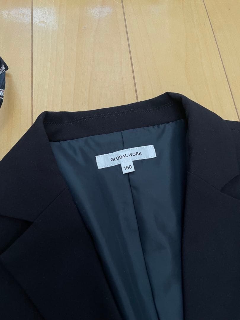 GLOBAL WORK ネイビー スーツ 160【ネクタイ付き】