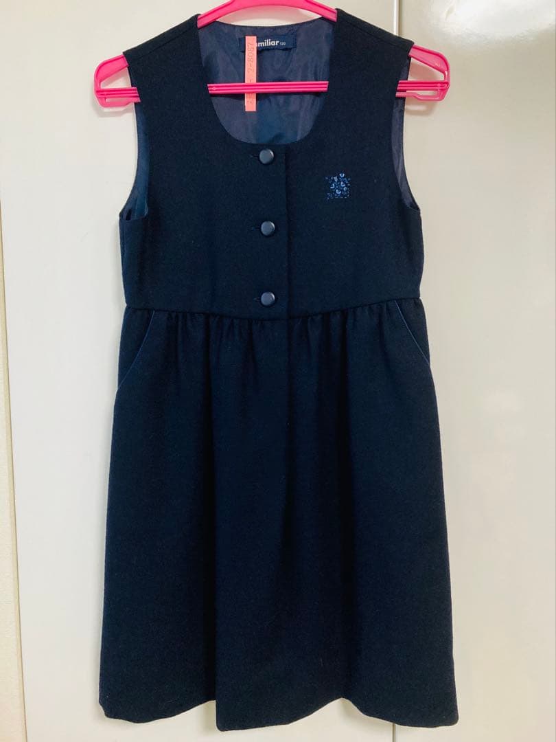 120 ファミリア アンサンブル クリーニング済 お受験 入学式