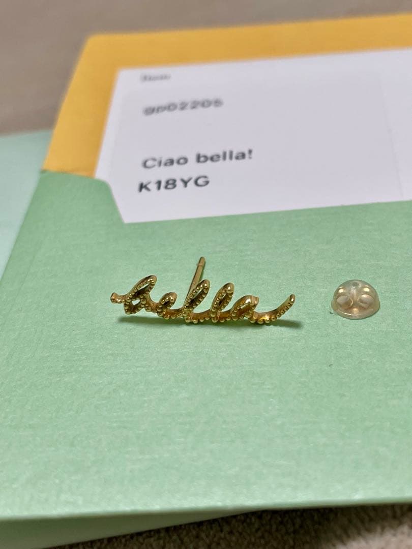 クアラントット　bella ピアス　片耳　k18