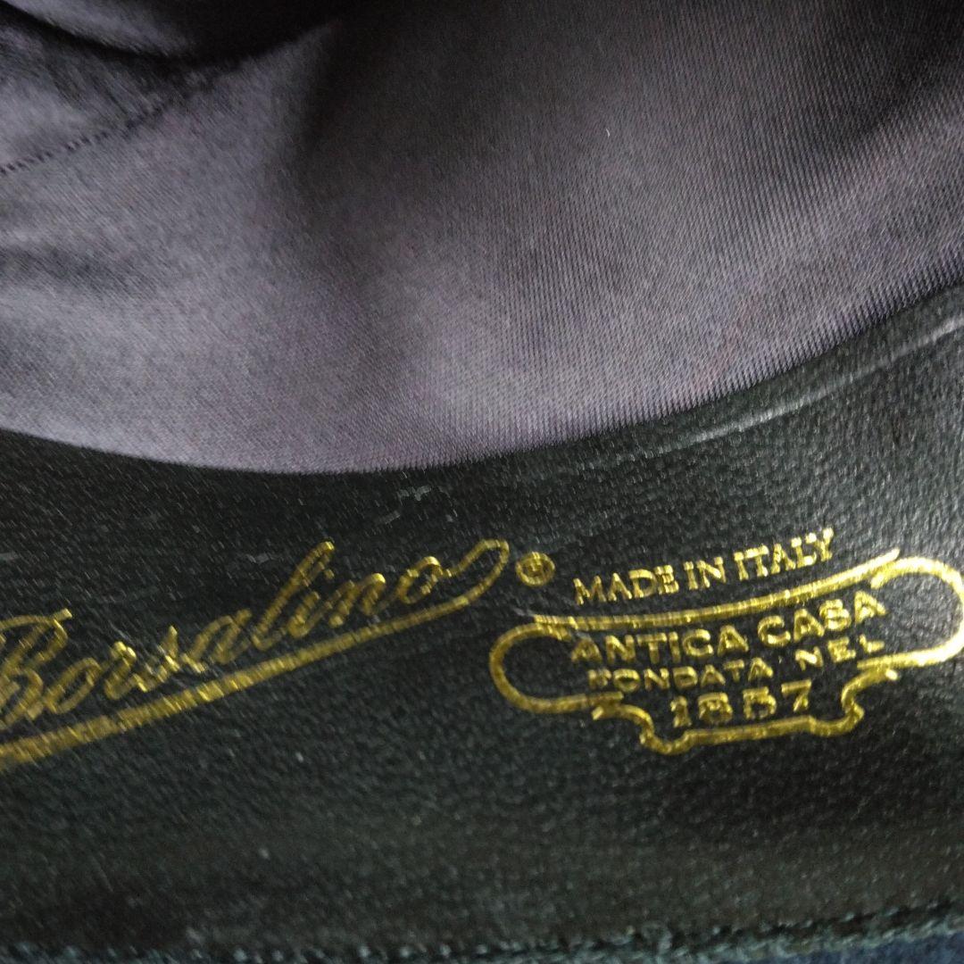 美品　イタリア製　BoRSalino ネイビー ウール フェルトハット