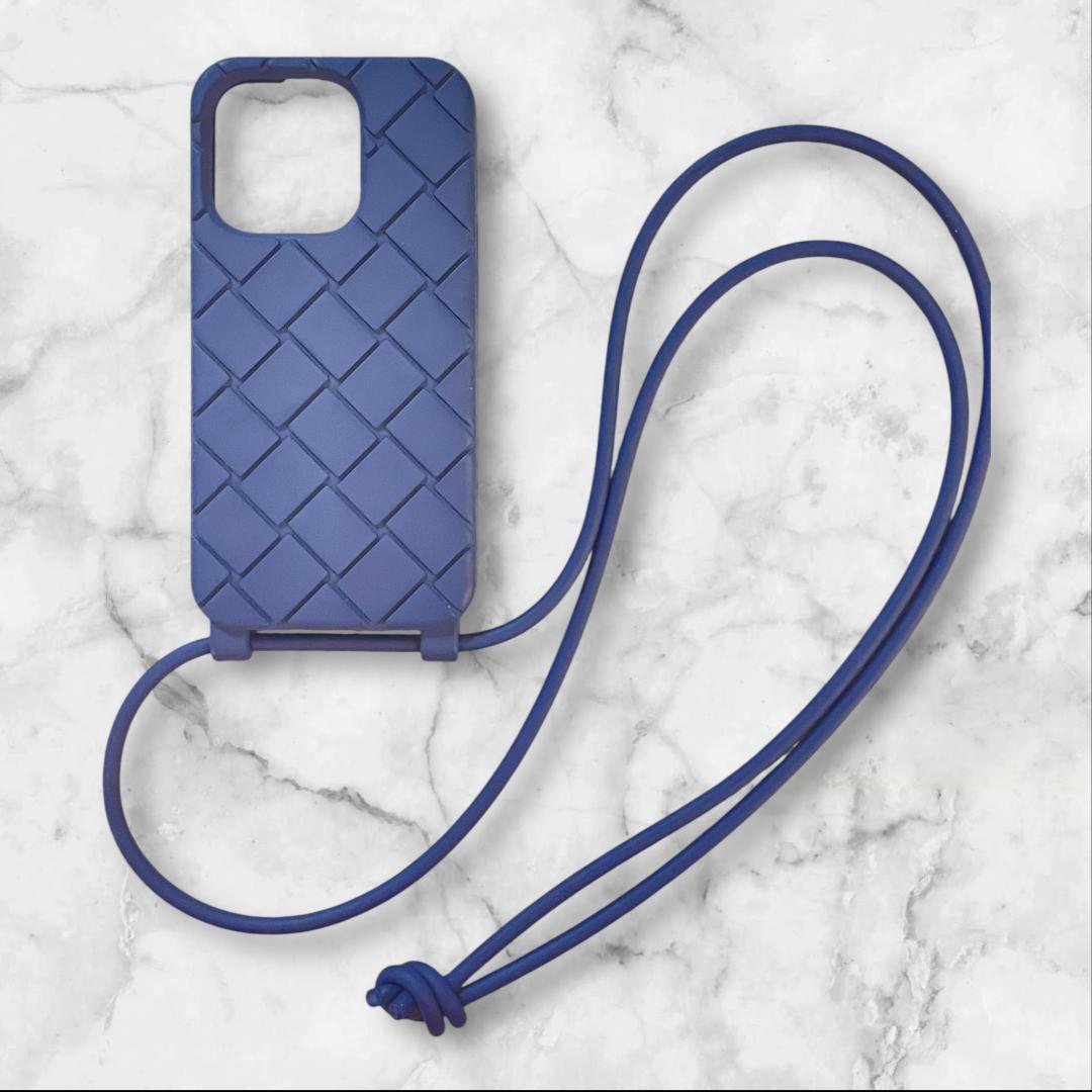 ボッテガヴェネタ 正規品 スマホケース ブルー イントレ