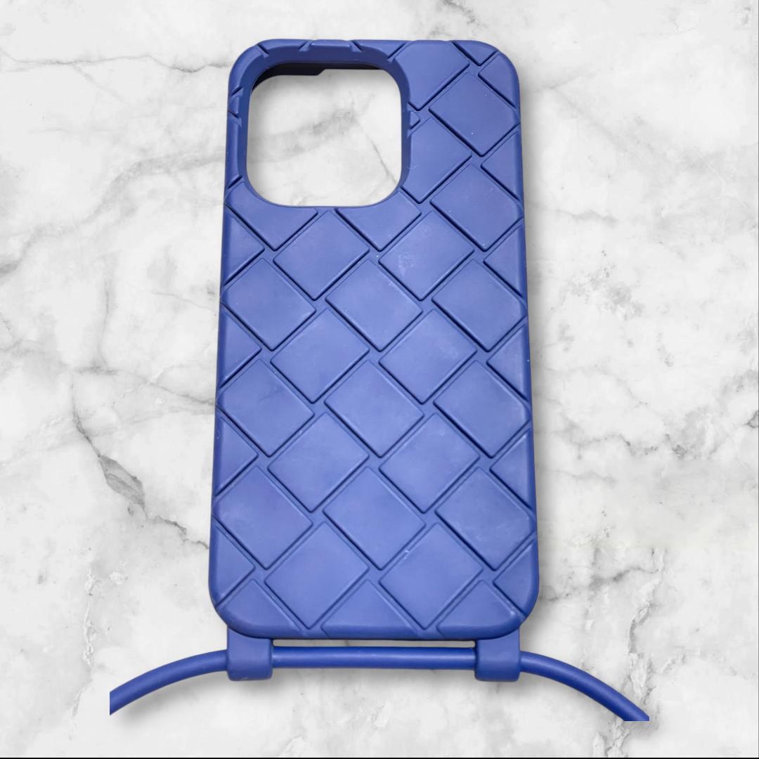 ボッテガヴェネタ 正規品 スマホケース ブルー イントレ