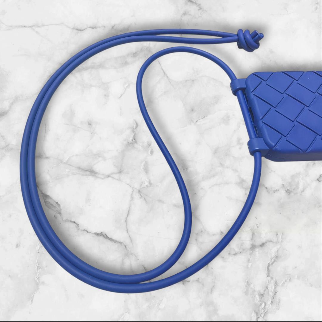 ボッテガヴェネタ 正規品 スマホケース ブルー イントレ