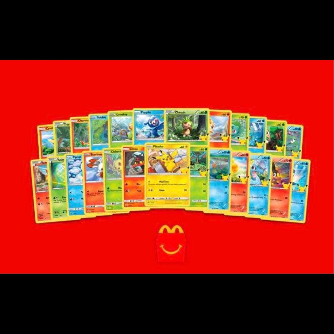 【英語版】ポケモンカード 25周年記念 アメリカマクドナルド限定 ノーマルセット