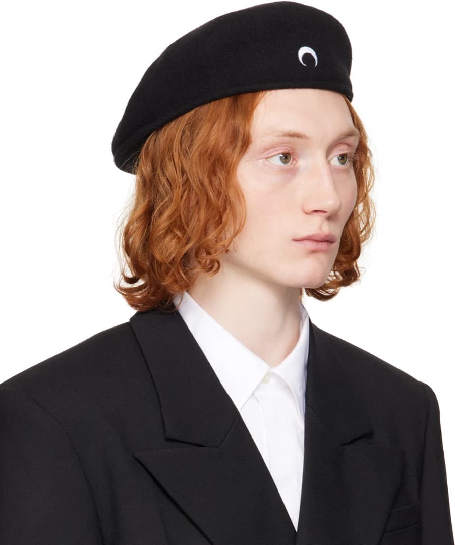 MARINE SERRE ベレー帽 M ブラック