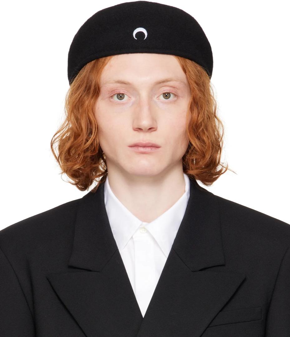 MARINE SERRE ベレー帽 M ブラック