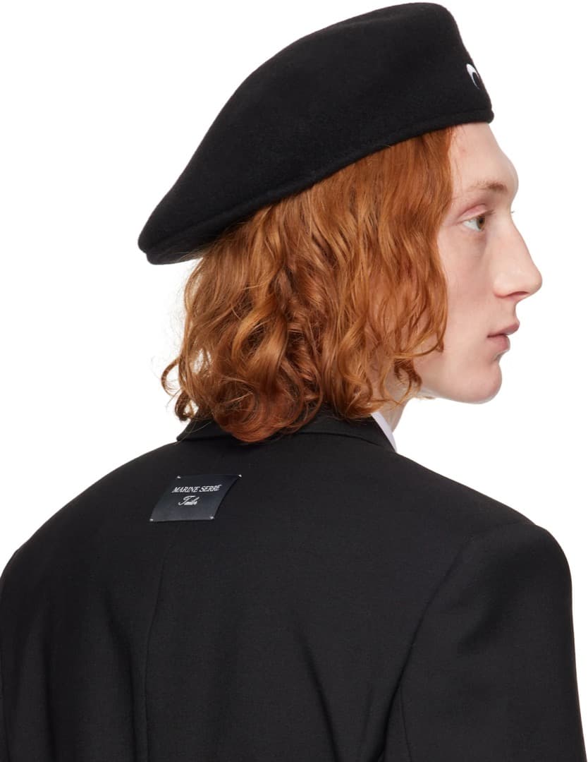 MARINE SERRE ベレー帽 M ブラック