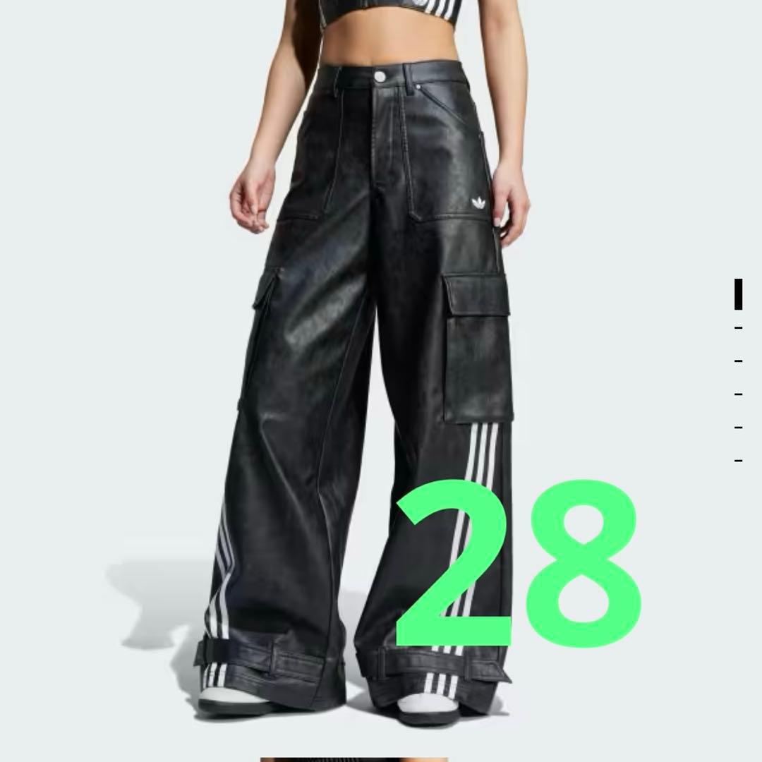 Adilenium シーズン 3 ビンテージ フェイクレザーパンツ　28