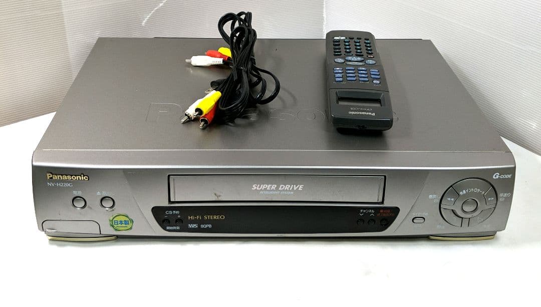 パナソニック NV-H220G VHS ビデオデッキ　リモコン付き