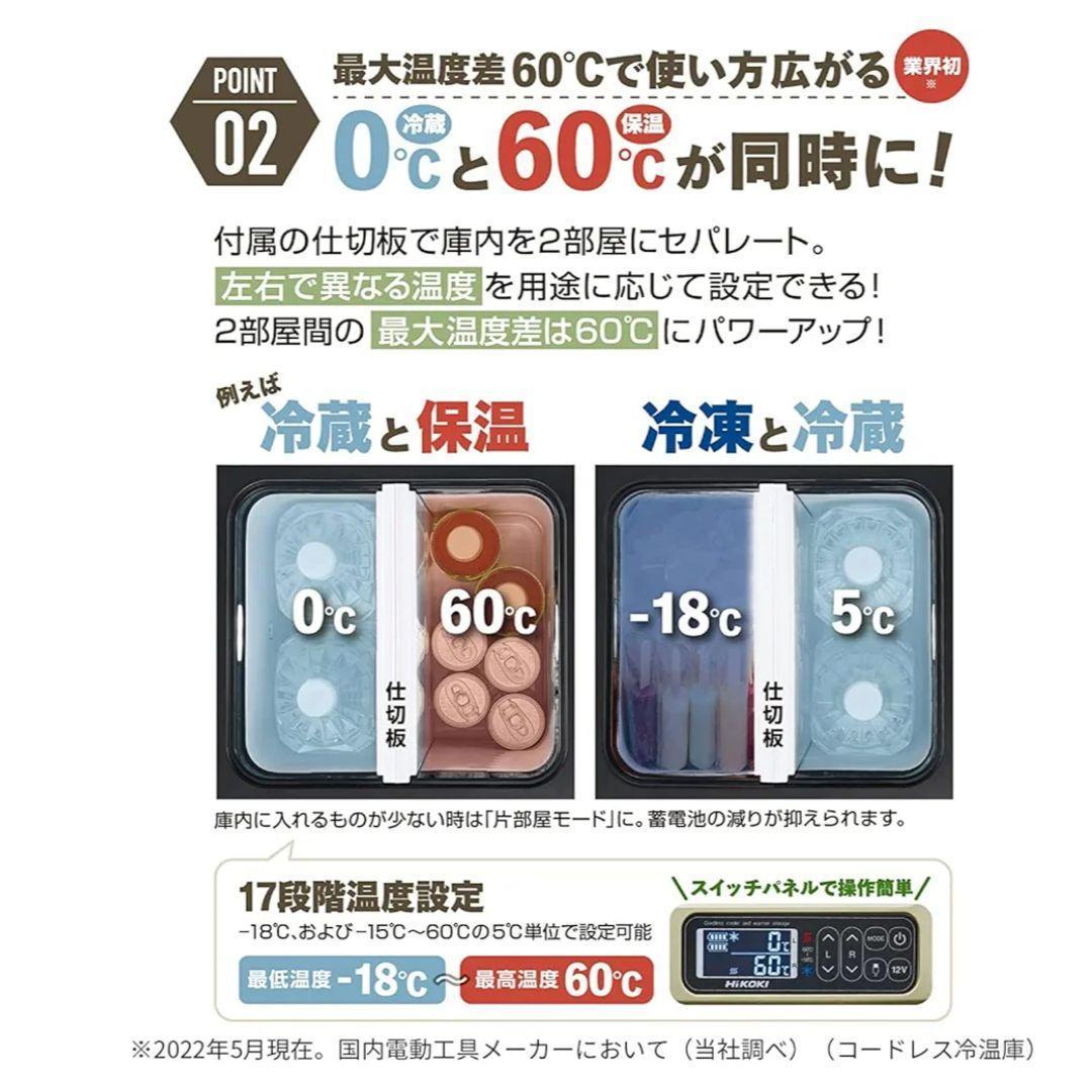 【新品未使用品】HiKOKIハイコーキ コードレス 冷温庫冷蔵庫 UL18DC