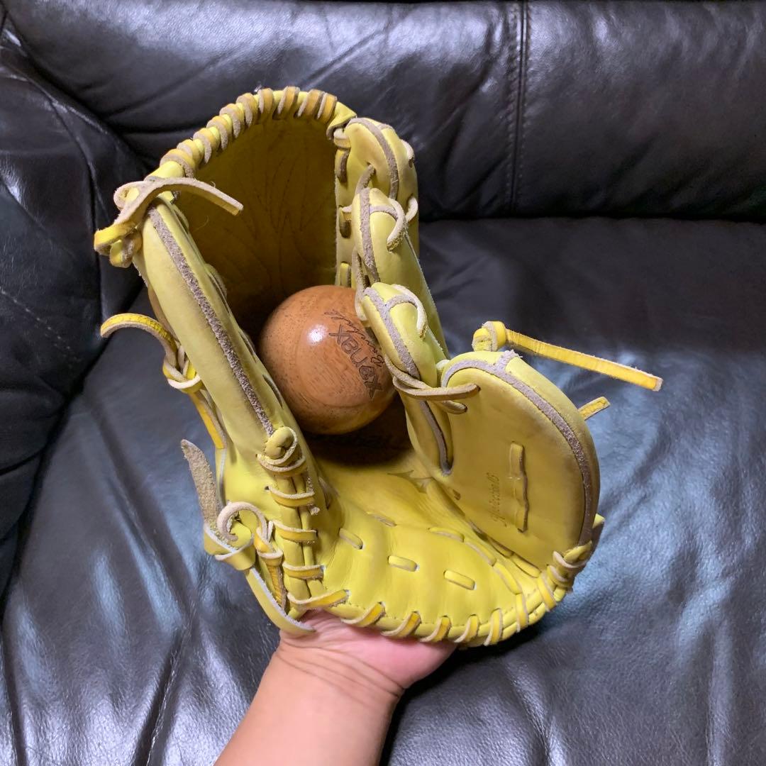 Mizuno Global Elite 硬式投手用グローブ イエロー