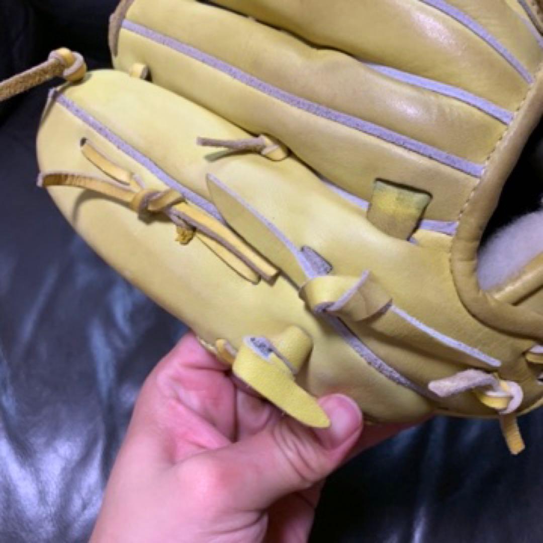 Mizuno Global Elite 硬式投手用グローブ イエロー