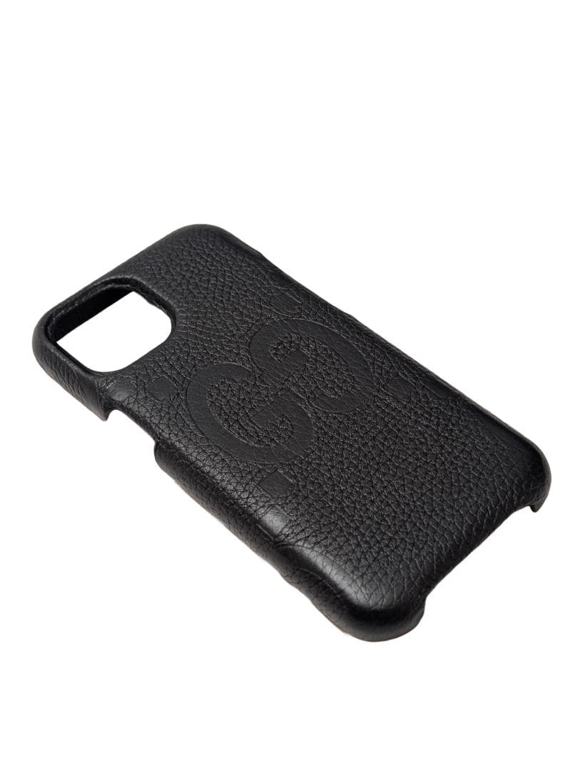新品　GUCCI　iPhone15ケース　スマホケース　GGロゴ　ブラック