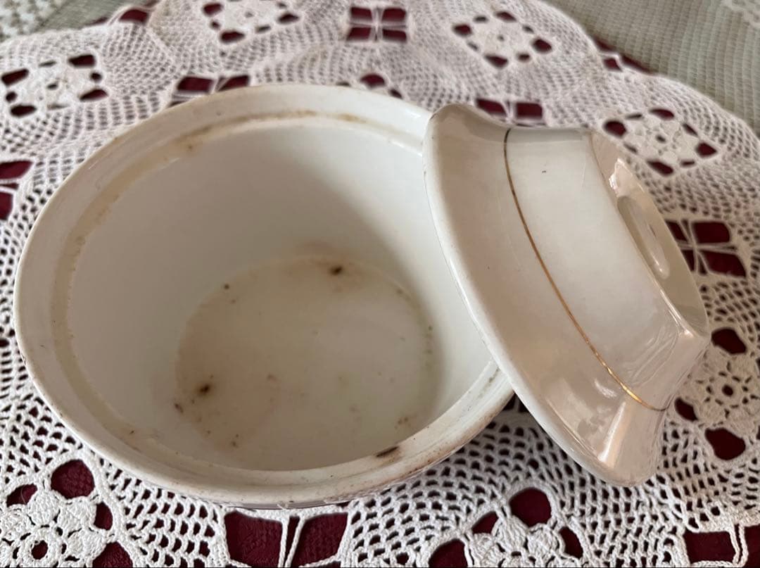 イギリスアンティーク バターディッシュ ビクトリアンアンティーク